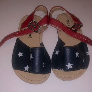 Baby girl American flag sandals